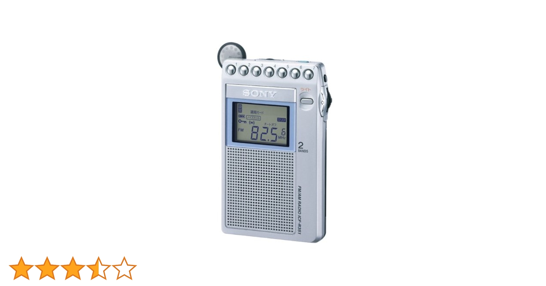 Amazon.co.jp: SONY FM/AM ポケッタブルラジオ R351 ICF-R351
